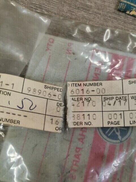 NOS YAMAHA SR540D SS440 SR540G PZ480L BR250L SCREW BIND 98906-06016-00 Y159