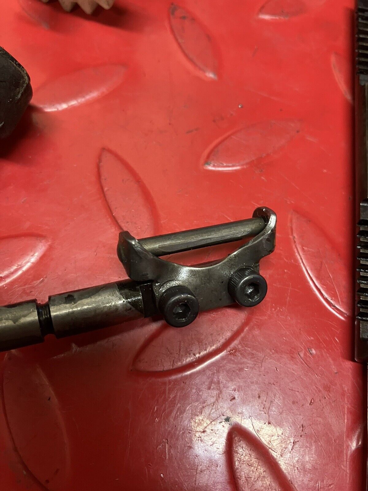 Kawasaki KX125 1986 complete power exhaust valve assembly cover governor shaft