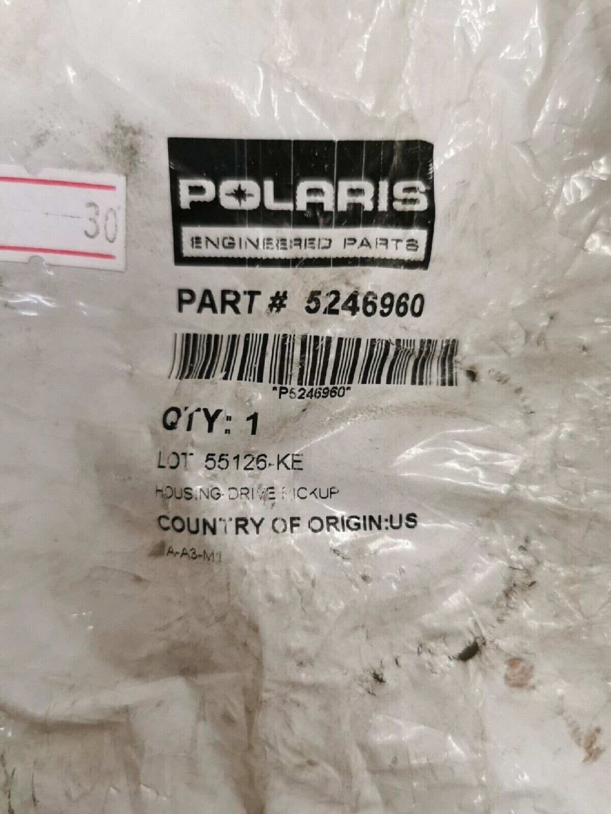 NOS POLARIS RMK600  RMK900 2005 - 2007  Drive Pickup Housing 5246960 A2