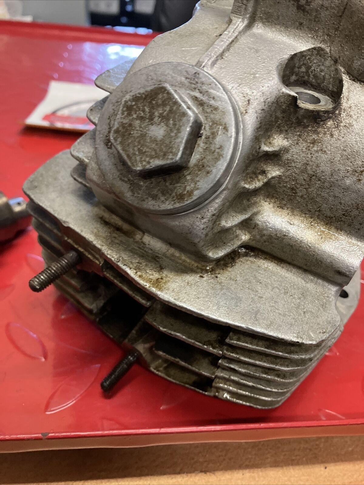 Honda TL125 K1 1974 cylinder head valve rocker camshaft 1973 1975