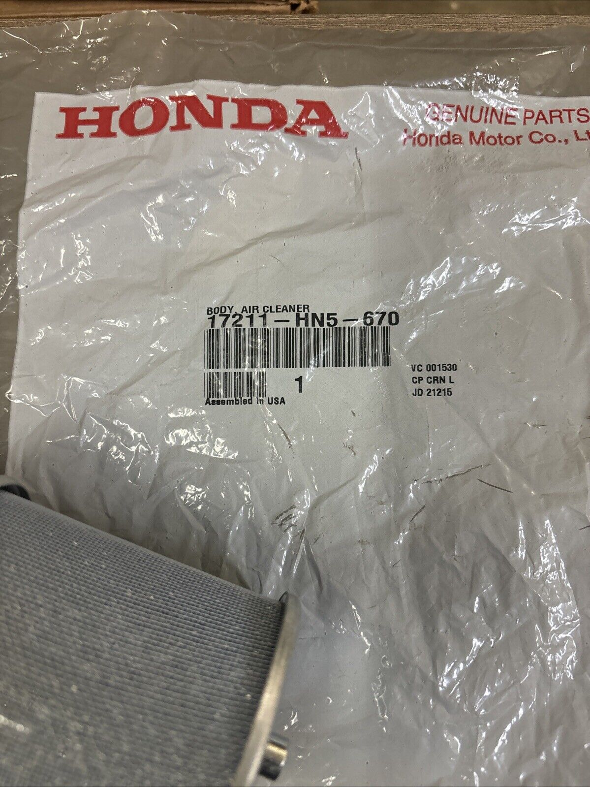 NOS Honda TRX350 FE FM TE TM AIR CLEANER BODY 17211-HN5-670 H136