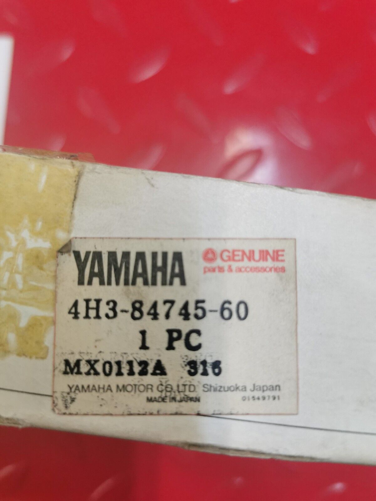 NOS Yamaha 1983 XZ550 LICENSE LIGHT UNIT ASSY 4H3-84745-60