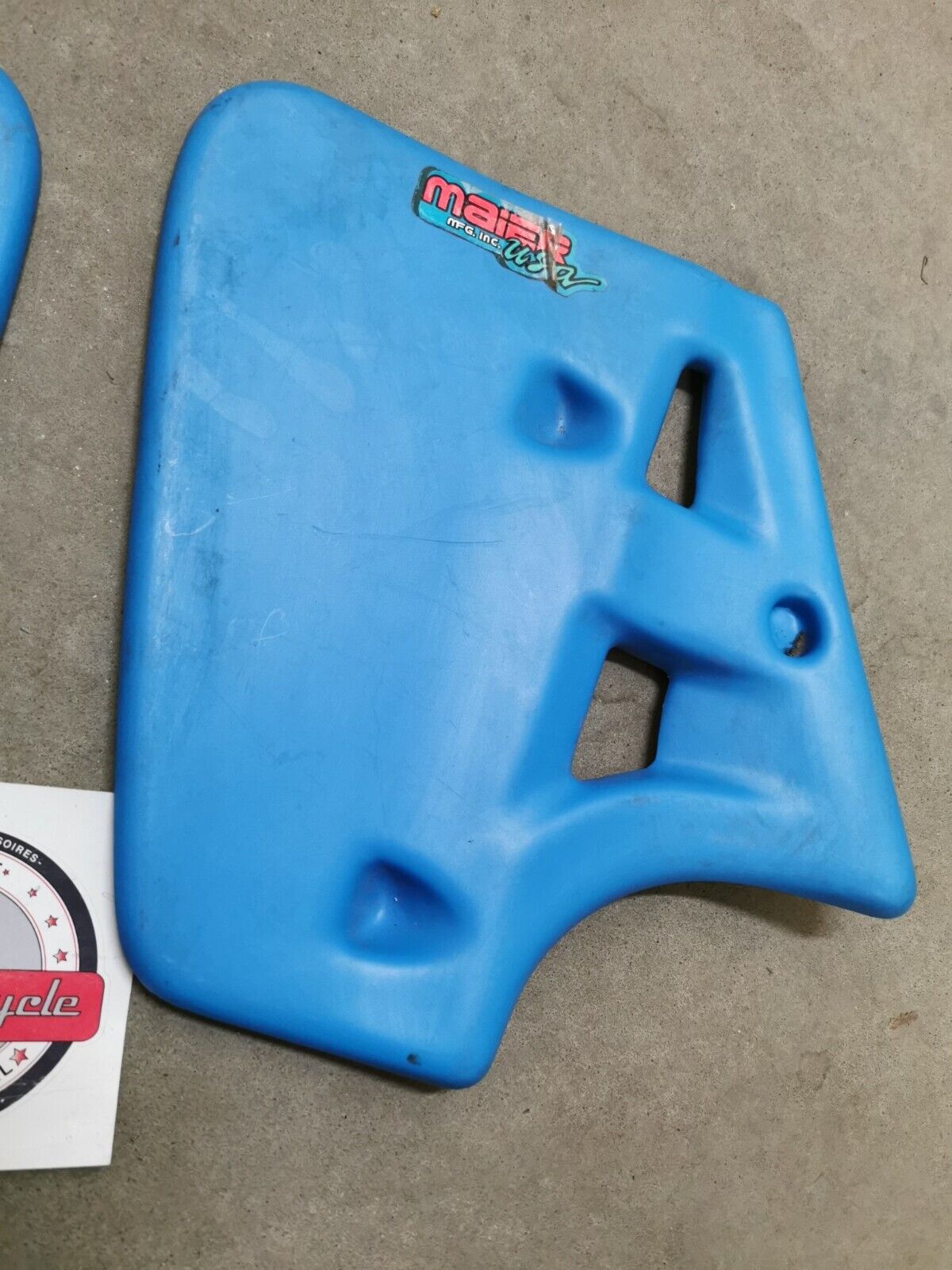 NOS MAIER KAWASAKI KX250 KX500 1987  RADIATOR SCOOPS SHROUDS Kit J42