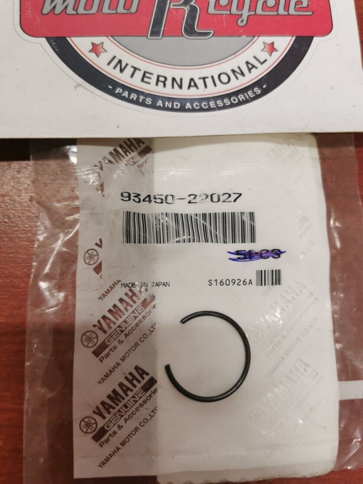 NOS Yamaha YG600 EF6000 EF5000 YG500 EF4000 CIRCLIP 93450-22027-00 Y82