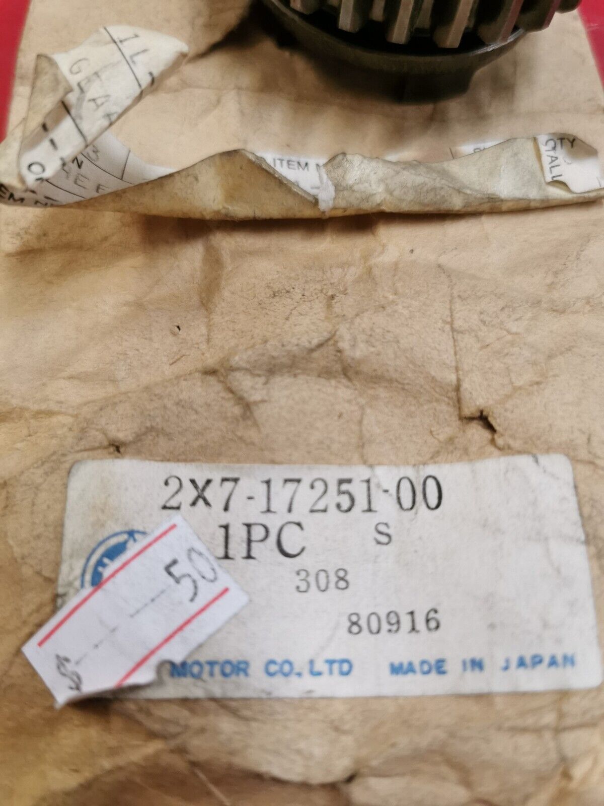 NOS Yamaha SRX600 TT600 GEAR 5TH WHEEL 2X7-17251-00-00 Y25