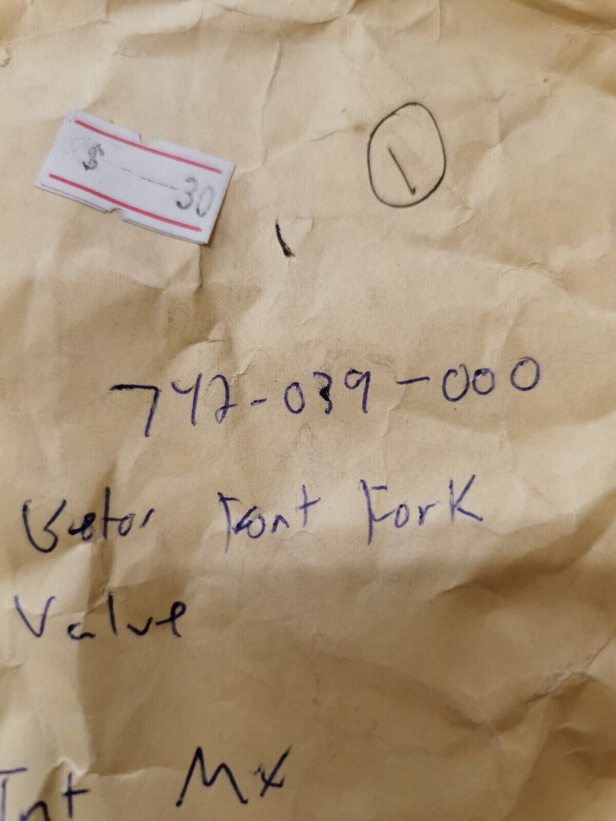 NOS CAN-AM TNT MX BETOR FRONT FORK VALVE 742-039-000 CA4