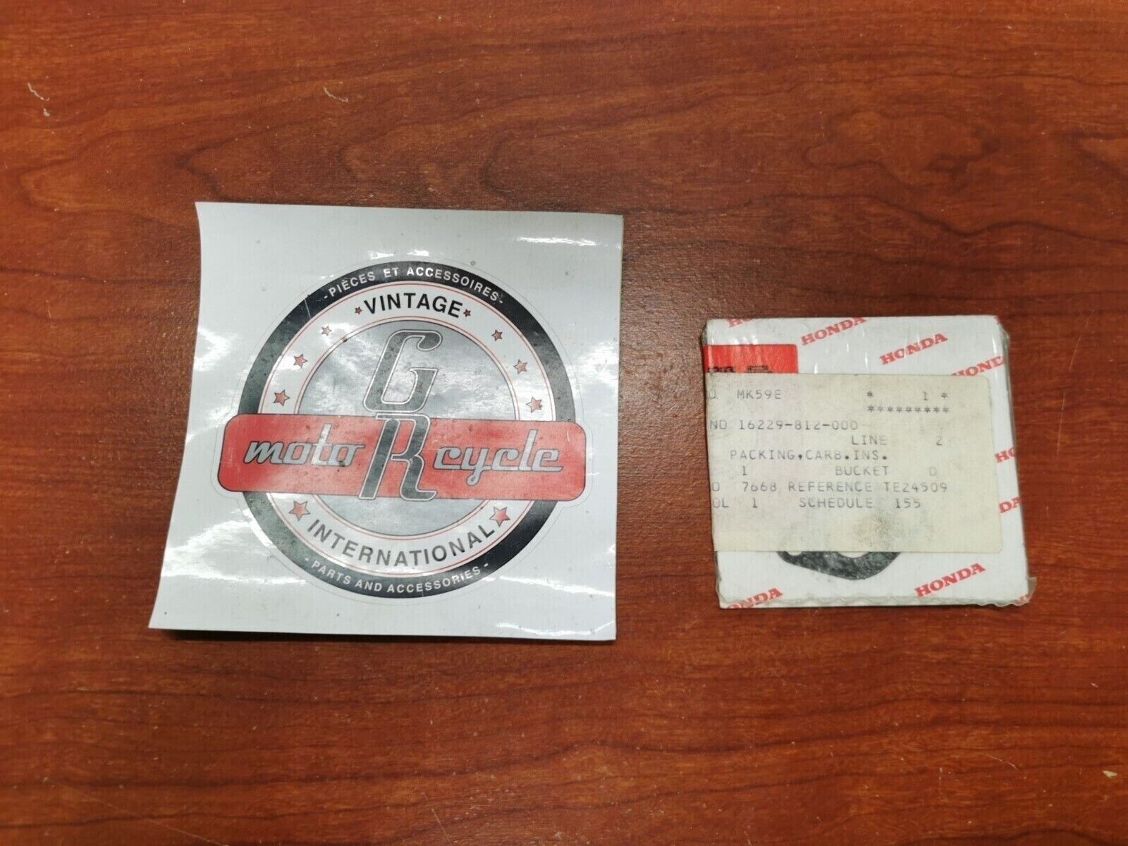 NOS Honda EM400 E300 CARBURETOR INSULATOR GASKET 16229-812-000 H67