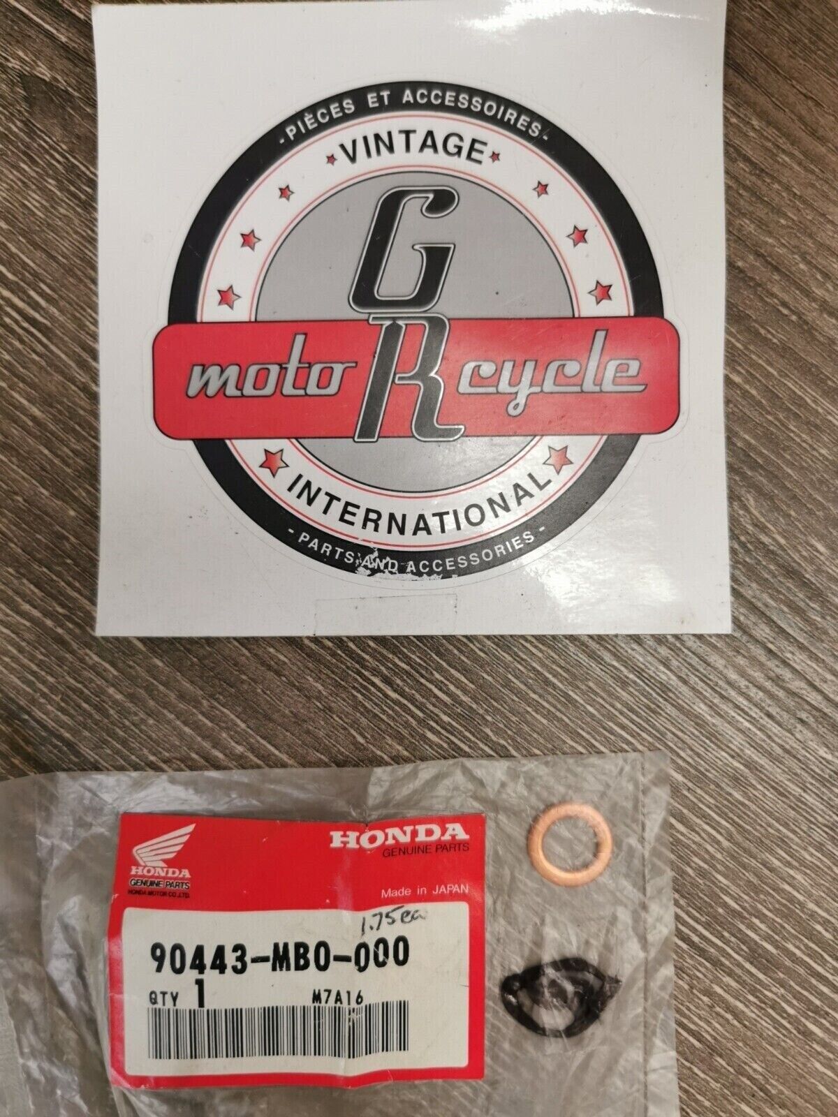 NOS HONDA VTX1300 WASHER 90443-MB0-000  H59