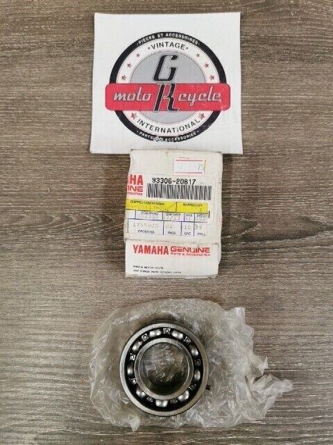 NOS YAMAHA ET340B ET300C EC540C SR540D BEARING 93306-206-17 Y113