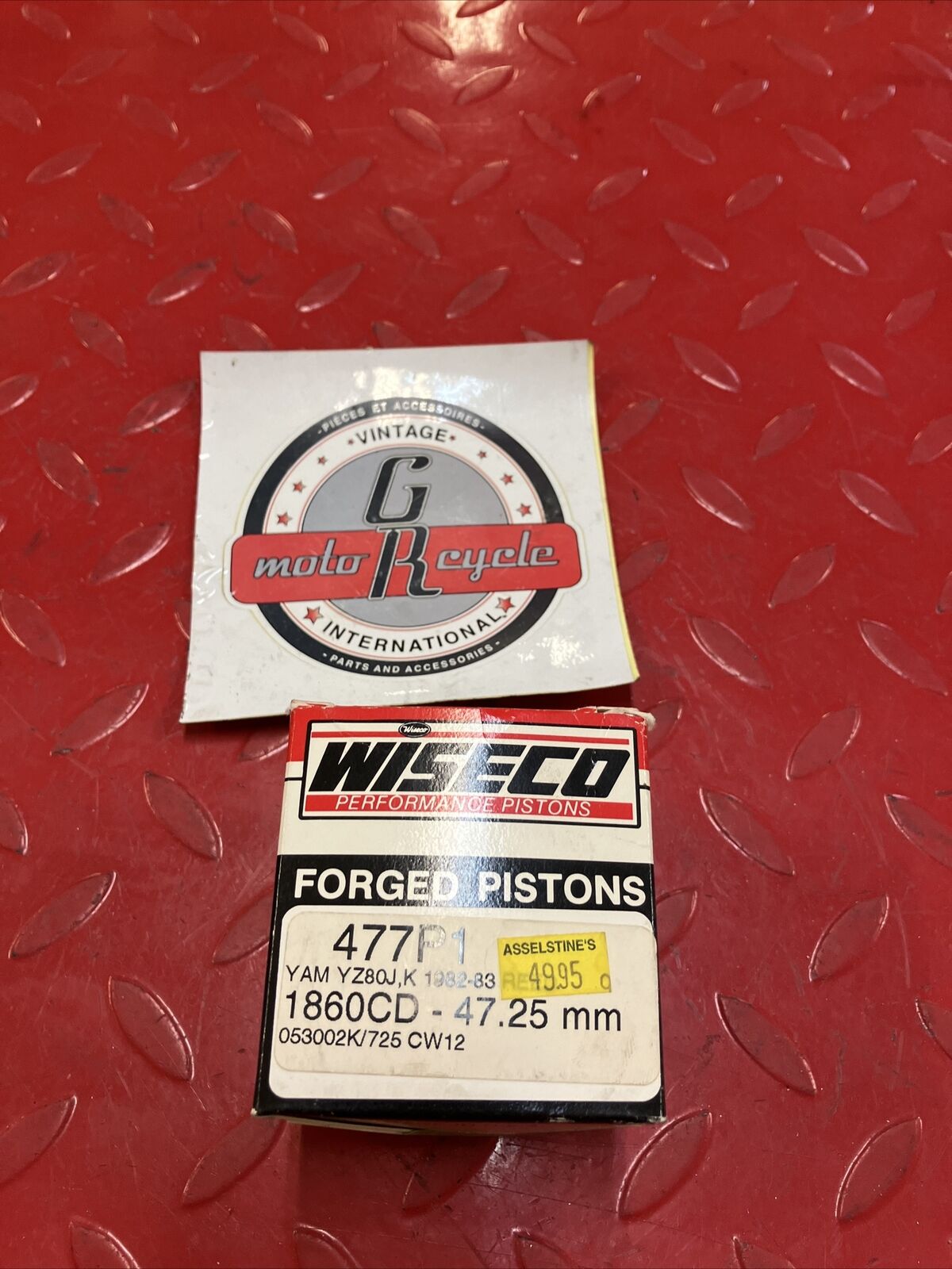 NOS Wiseco YZ80 1982 1983 PISTON RING / NO PIN 477P1 477M04725 47.25MM J5