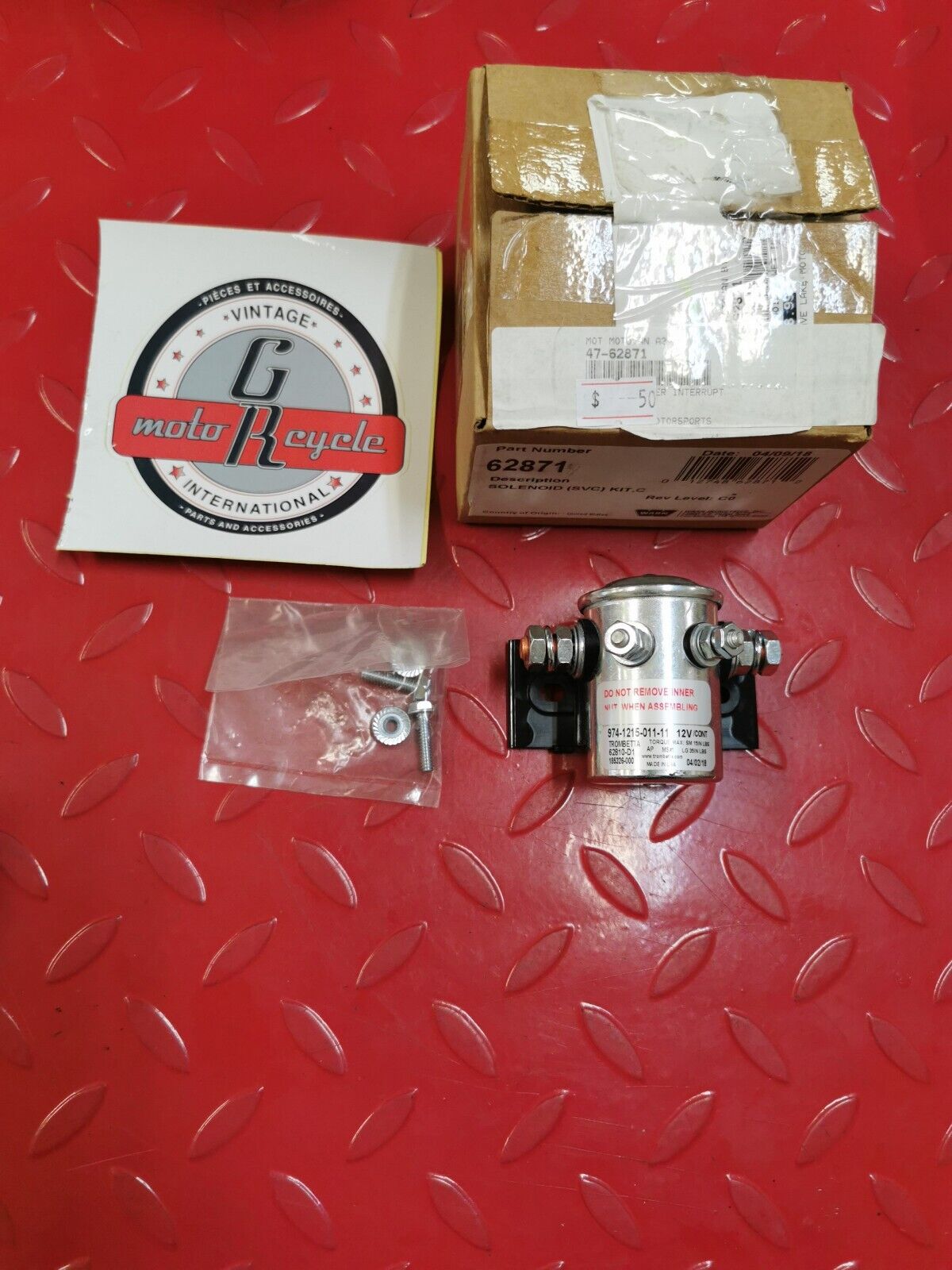 NOS Warn YFM250 YFM350 YFM600 Replacement Solenoid 62871 47-62871 J2