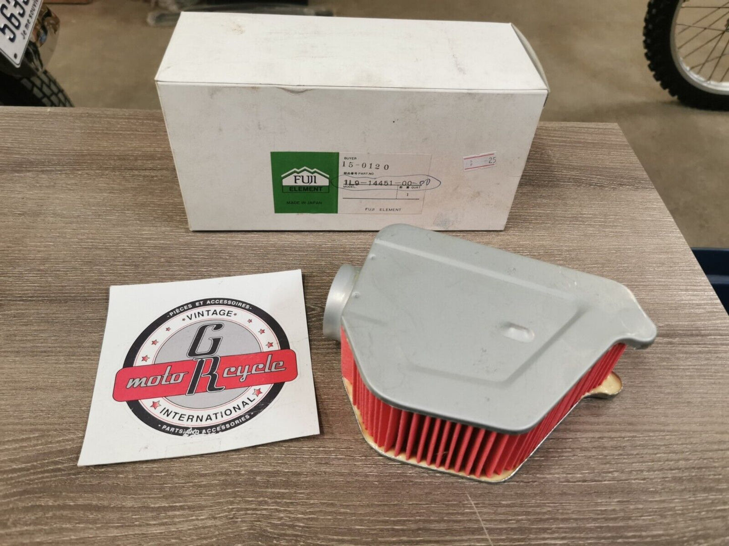 NOS FUJI ELEMENT YAMAHA XS360 1976 1977 XS400 1977 - 1982 AIR FILTER 15-0120 J21
