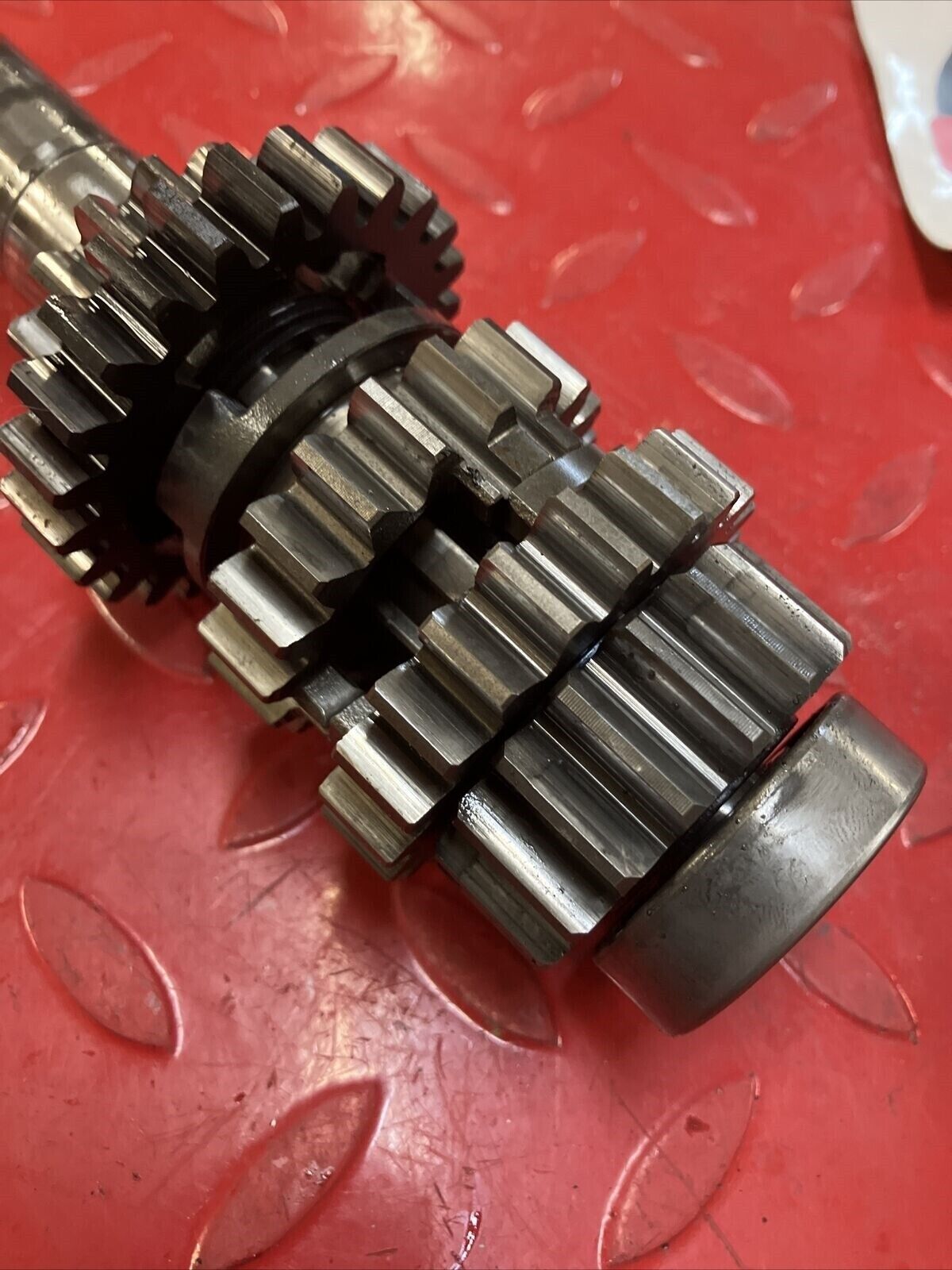 Honda CR250R 1984 transmission mainshaft countershaft main counter shaft gear 2