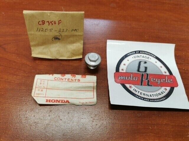 NOS Honda CB350F CB400F OIL PASSAGE CAP 11208-333-000 H98