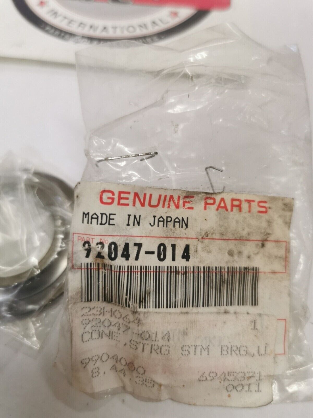 NOS KAWASAKI CONE STEERING STEM BEARING 92047-014 K32