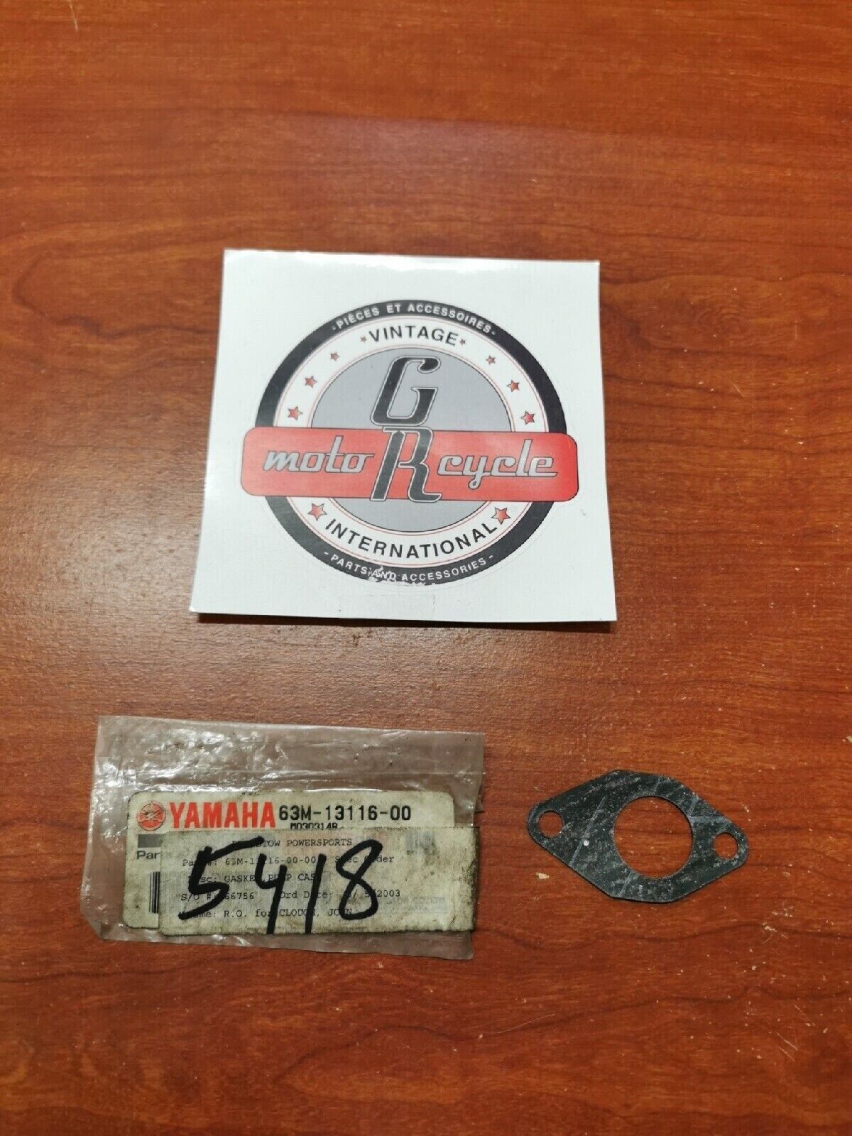 NOS Yamaha GP1200 GP1300 XA1200 GP800 PUMP CASE GASKET 63M-13116-00-00 Y78