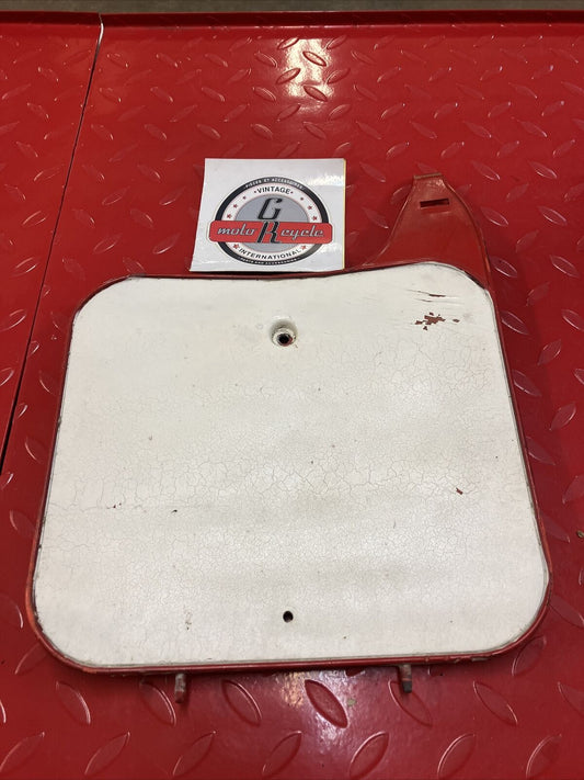 Honda CR250R 1984 front number plate panel