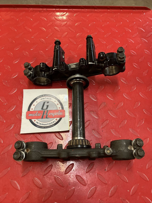 Yamaha DT200 1984 triple clamp tree steering stem crown top bridge
