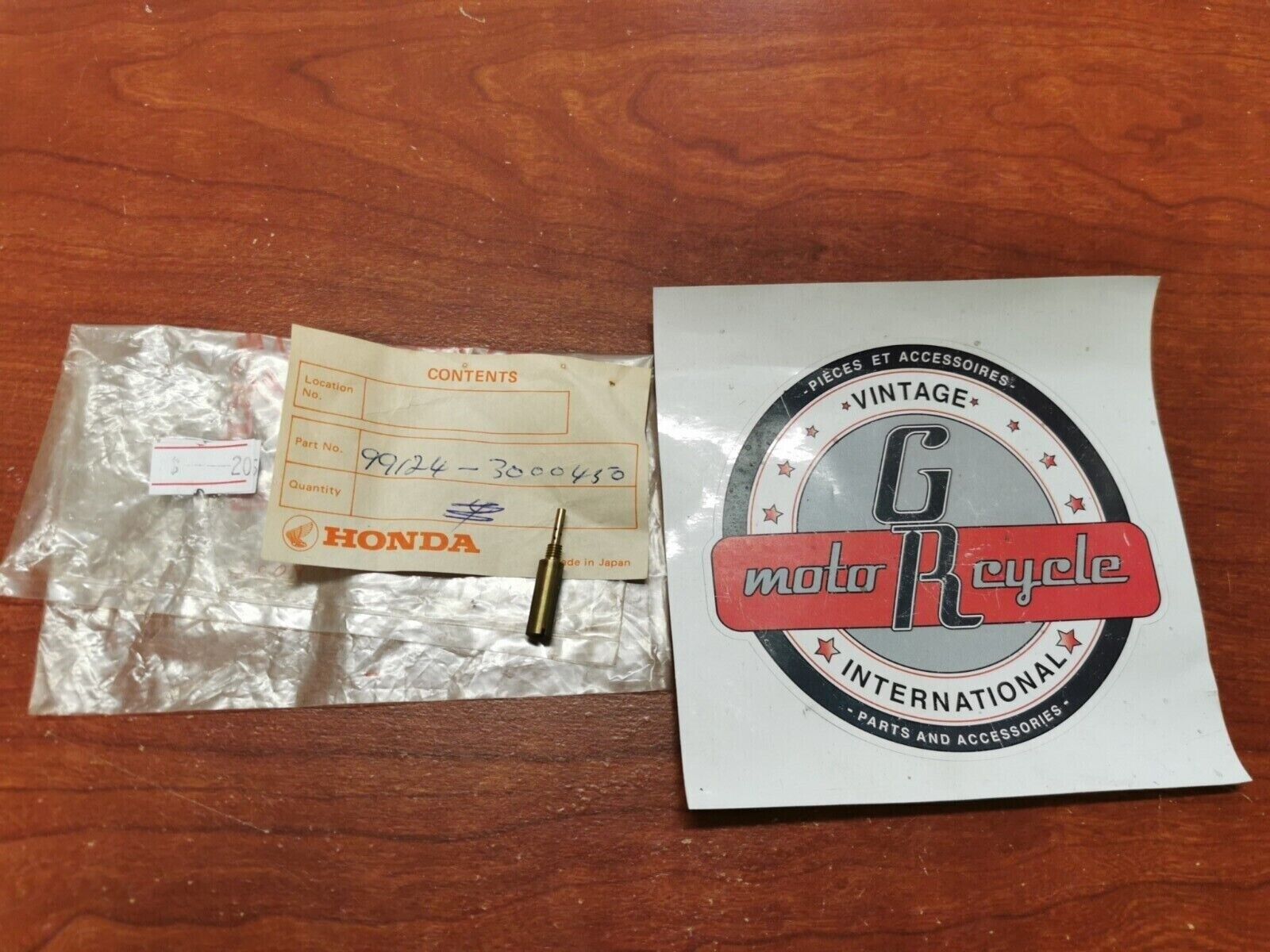 NOS Honda 1969 - 1971 CB750 K0 K1 JET SLOW #45 99124-300-0450 H64