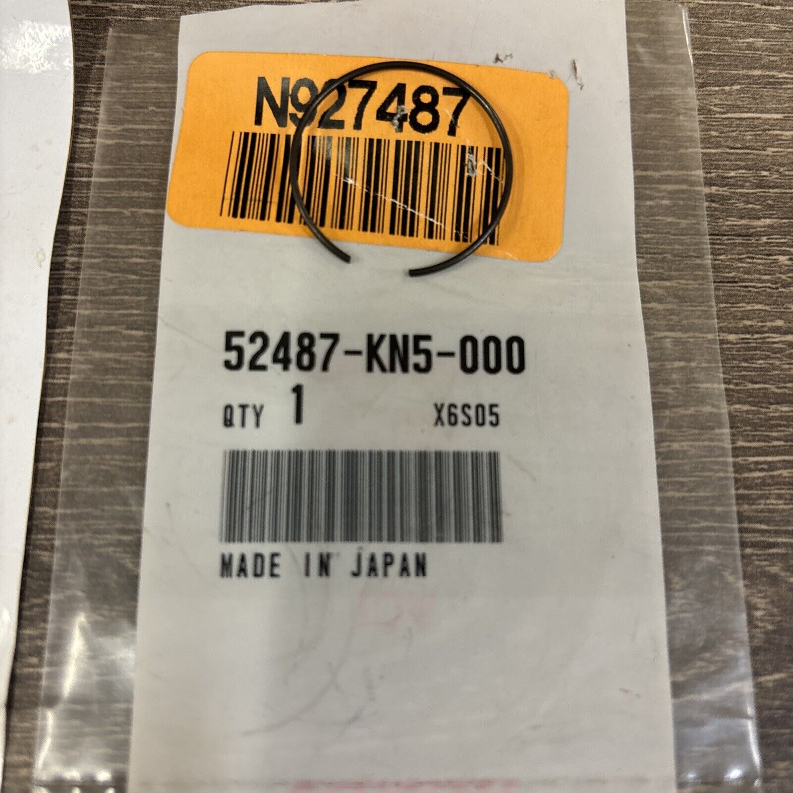 NOS Honda CR125R CR250R XR250R XR600R XR650L STOPPER RING 52487-KN5-000 H158
