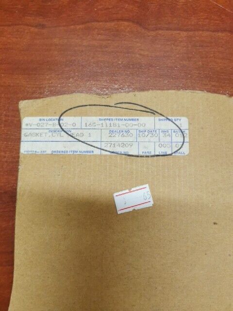 NOS Yamaha 1982 1983 XJ650L CYLINDER HEAD GASKET 16G-11181-00-00 Y107