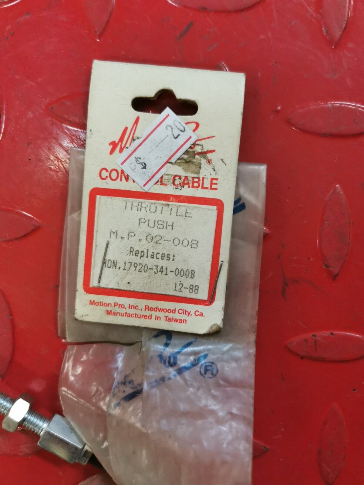 NOS MOTION PRO Honda 1976 CB750 F K K1 - K5 CABLE THROTTLE 17920-341-000B H30