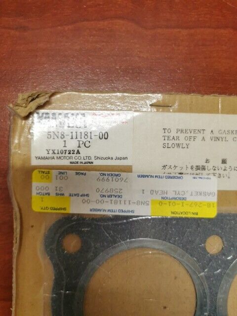NOS Yamaha XJ650 CYLINDER HEAD GASKET 5N8-11181-00-00 SUB 5N8-11181-10-00 Y107