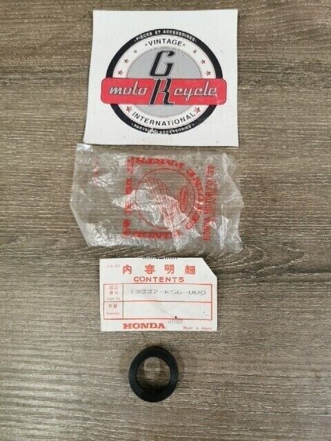 NOS HONDA CR125R 1986 RUBBER SILENCER 18337-KS6-000 H76