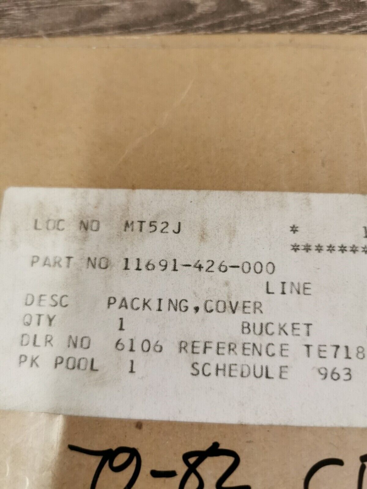 NOS HONDA CB650 ATC650 1979 - 1982 GASKET ALTERNATOR COVER  11691-426-000  H49