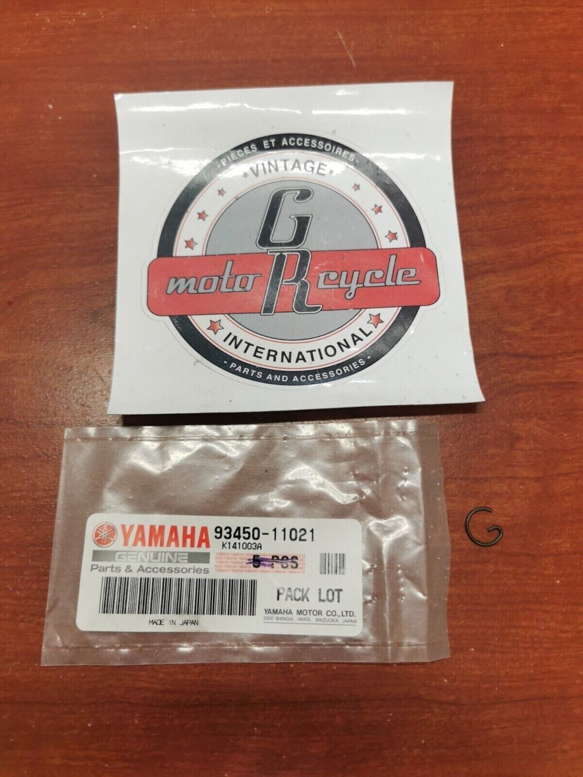 NOS Yamaha QT50 PW50 SH50 CA50 LC50 MJ50 YT60 CE50 CIRCLIP 93450-11021-00 Y81