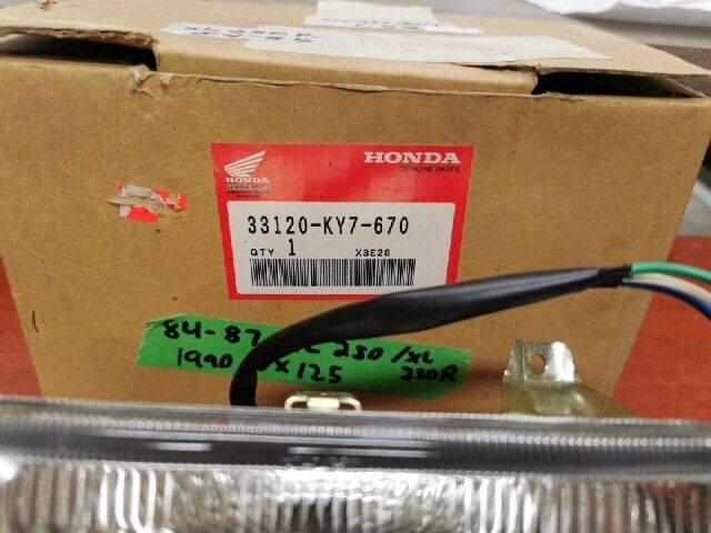 NOS Honda NX125 XL250R HEADLIGHT UNIT 33120-KY7-670 H107