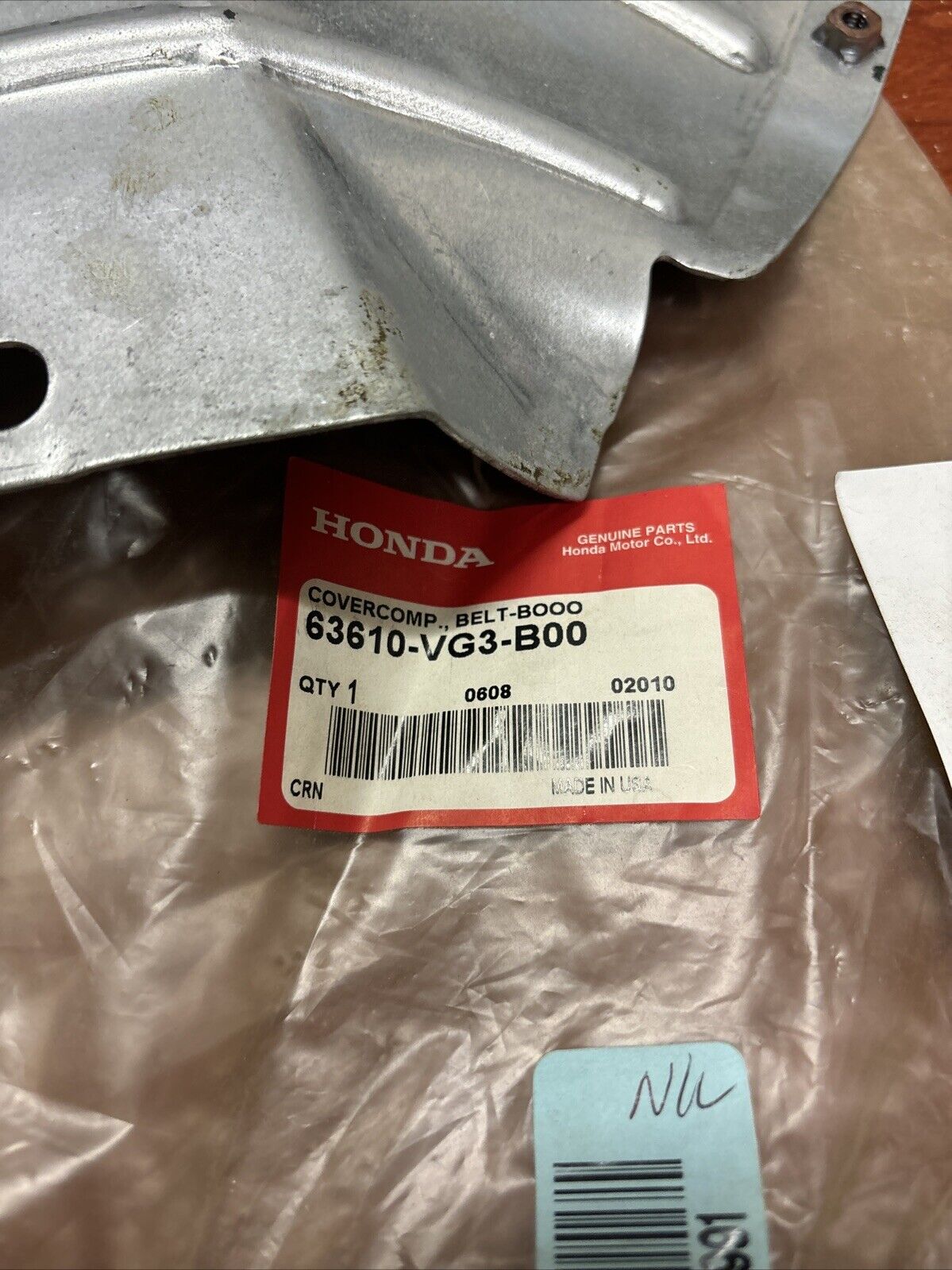 NOS Honda HRS216 BELT COVER 63610-VG3-B00 H175