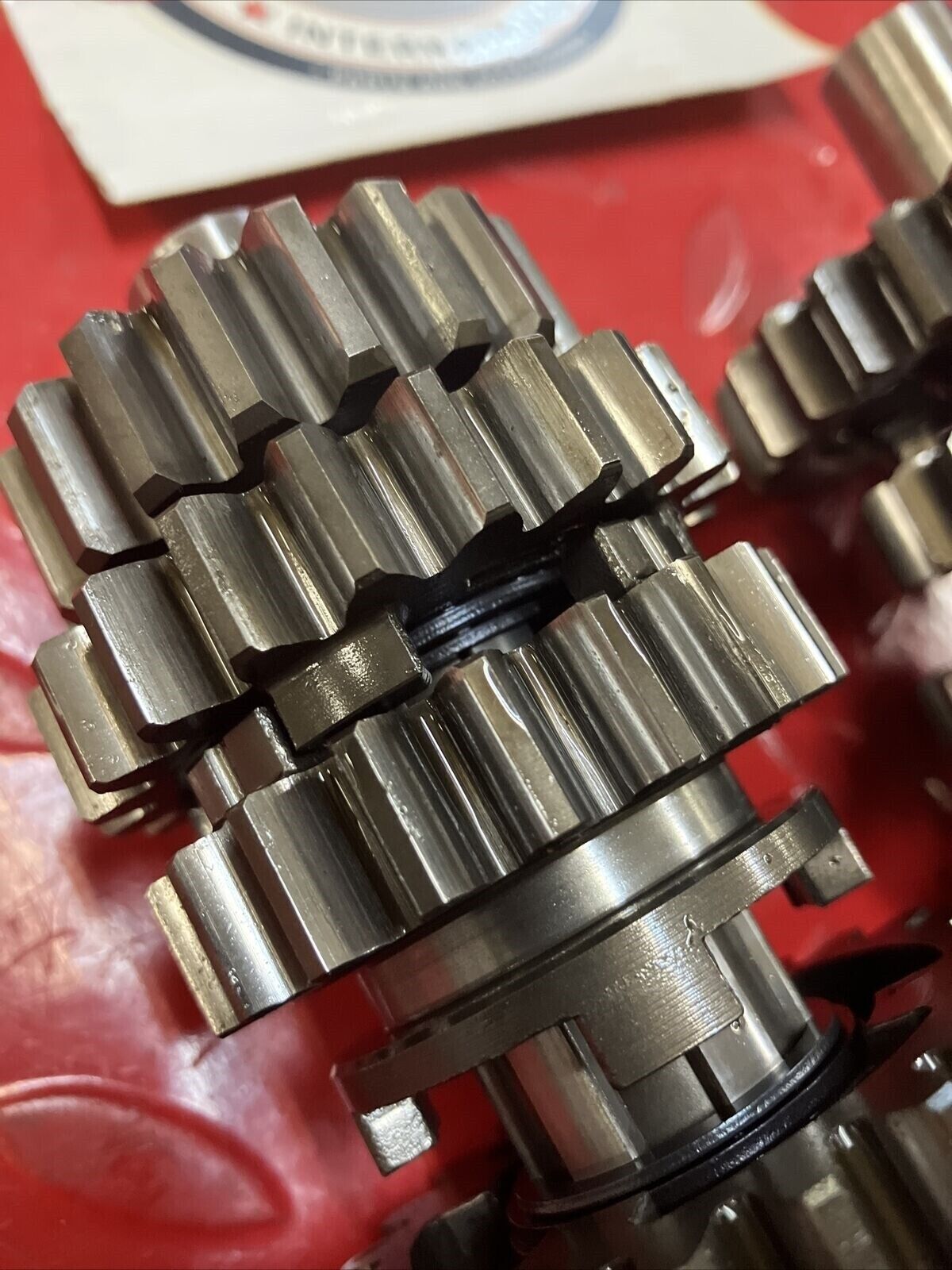 Honda CR250R 1986 transmission mainshaft countershaft main counter shaft gear 2