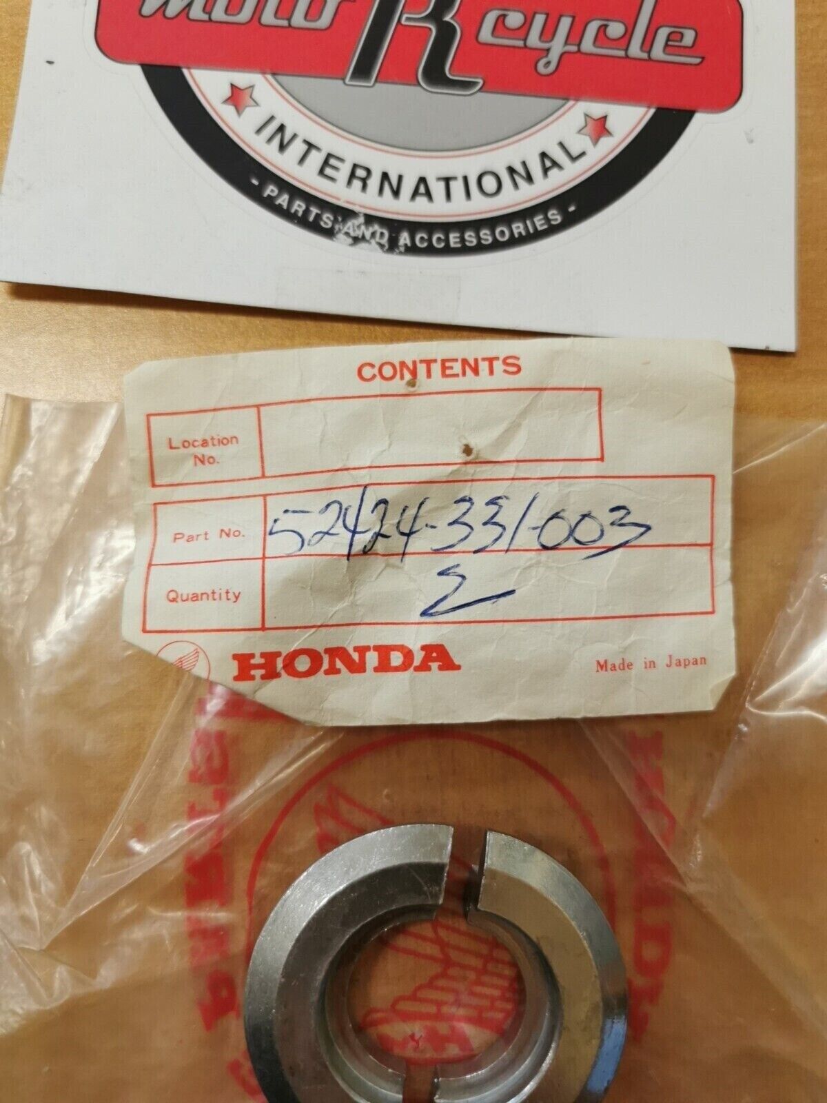 NOS Honda CB350 CL350 CB500 CB750 STOPPER, SPRING SEAT QTY2 52424-331-003 H27