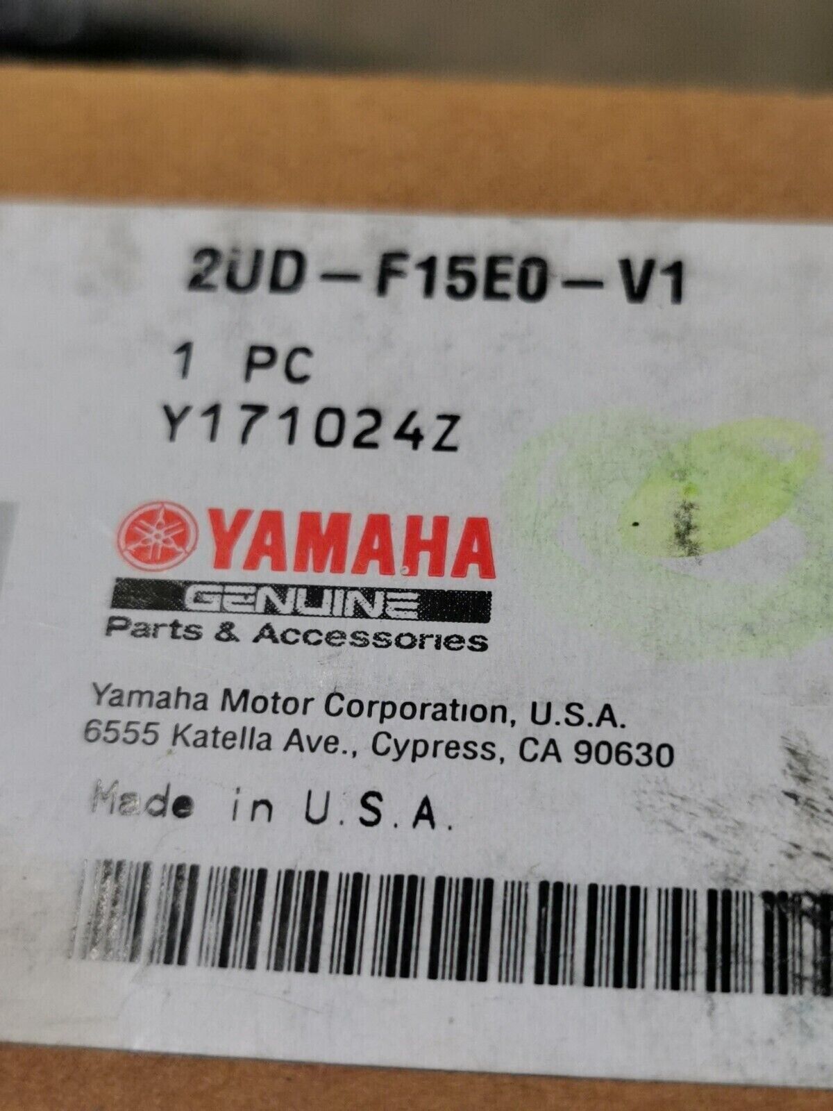 NOS YAMAHA OVER FENDER KIT 2UD-F15E0-V1