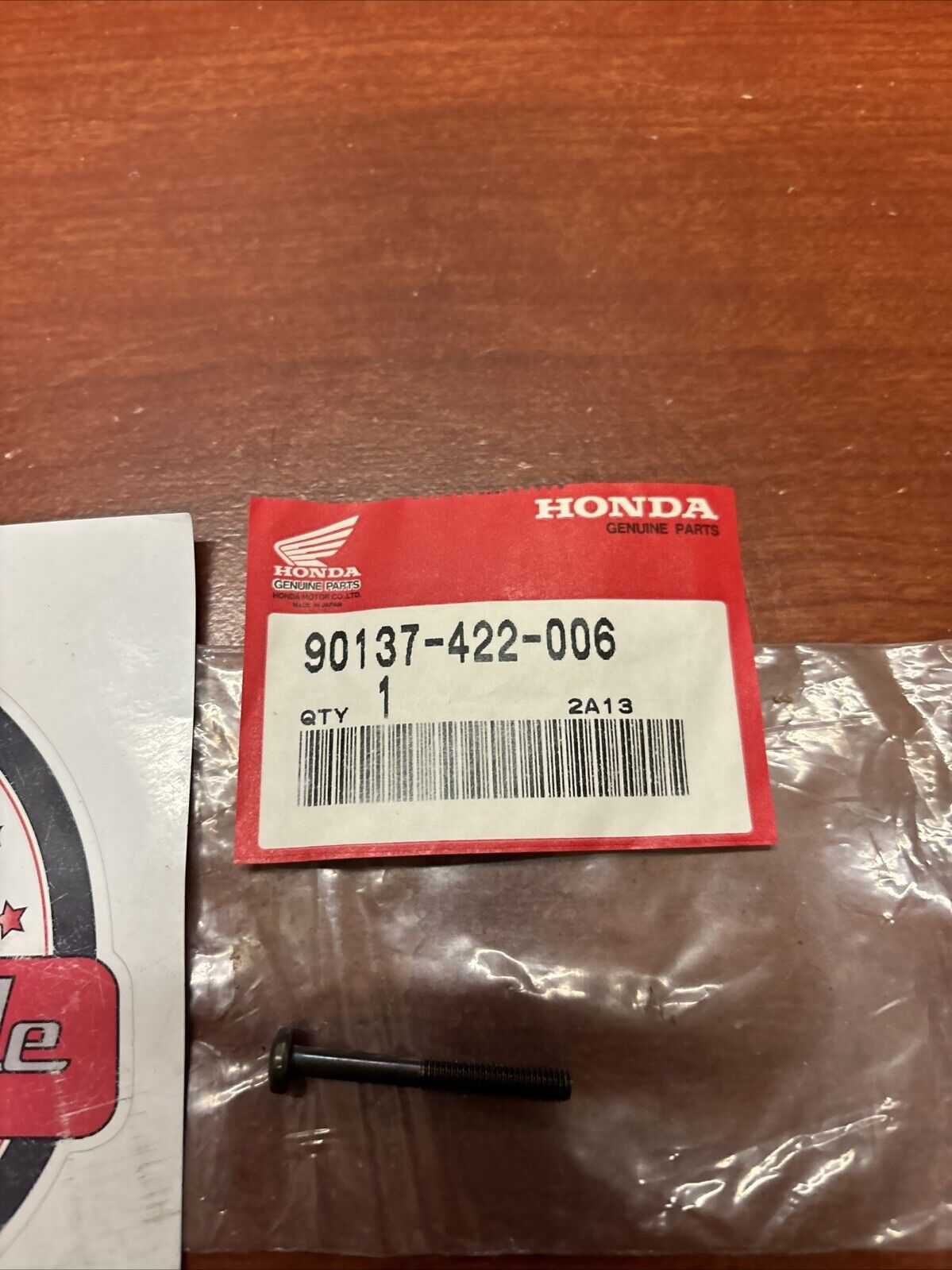 NOS Honda CAP SCREW 4X35 90137-422-006 H156
