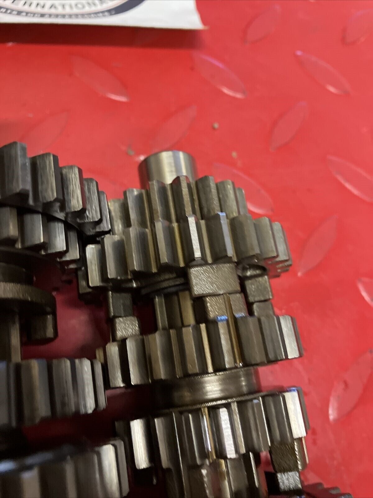 Honda XL350R 1986 transmission mainshaft countershaft main counter shaft gear