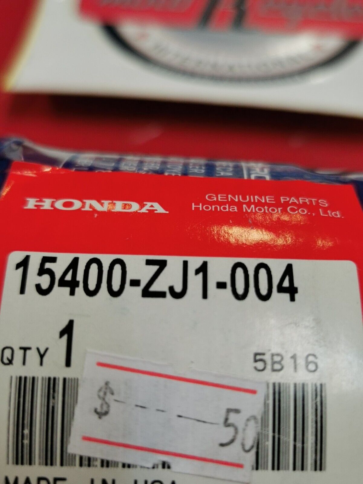 NOS HONDA GD1100 GD1250 OIL FILTER CARTRI 15400-ZJ1-004 H15