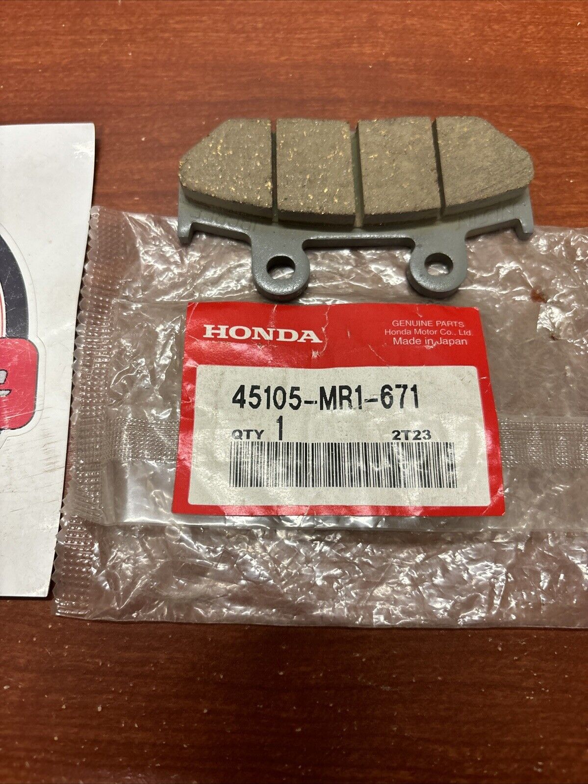 NOS Honda VT600C NV600C NV400C CD250U FRONT BRAKE PAD 45105-MR1-671 H177