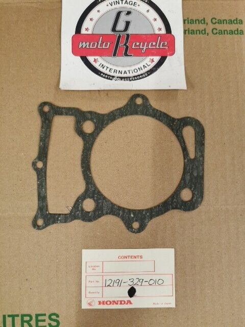 NOS HONDA SL250S XL250 1974 1975 GASKET CYLINDER 12191-329-010 H100