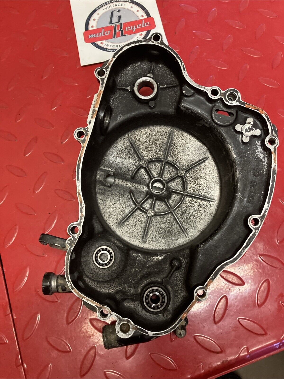 Kawasaki KX125 1987 Right crankcase clutch cover 1985 1986