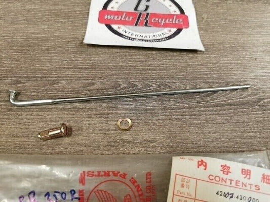 NOS HONDA CR250 1978 1979 SPOKE ASSY REAR 42613-430-700 SUB BY 42607-430-000 H79