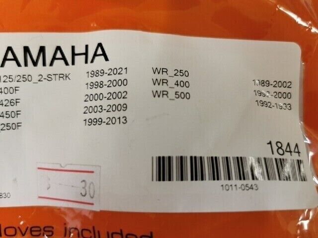 NOS YAMAHA NO TOILY YZ125 YZ250 YZ400F WR250 WR400 FOAM FILTER CLEANER 1844 J61