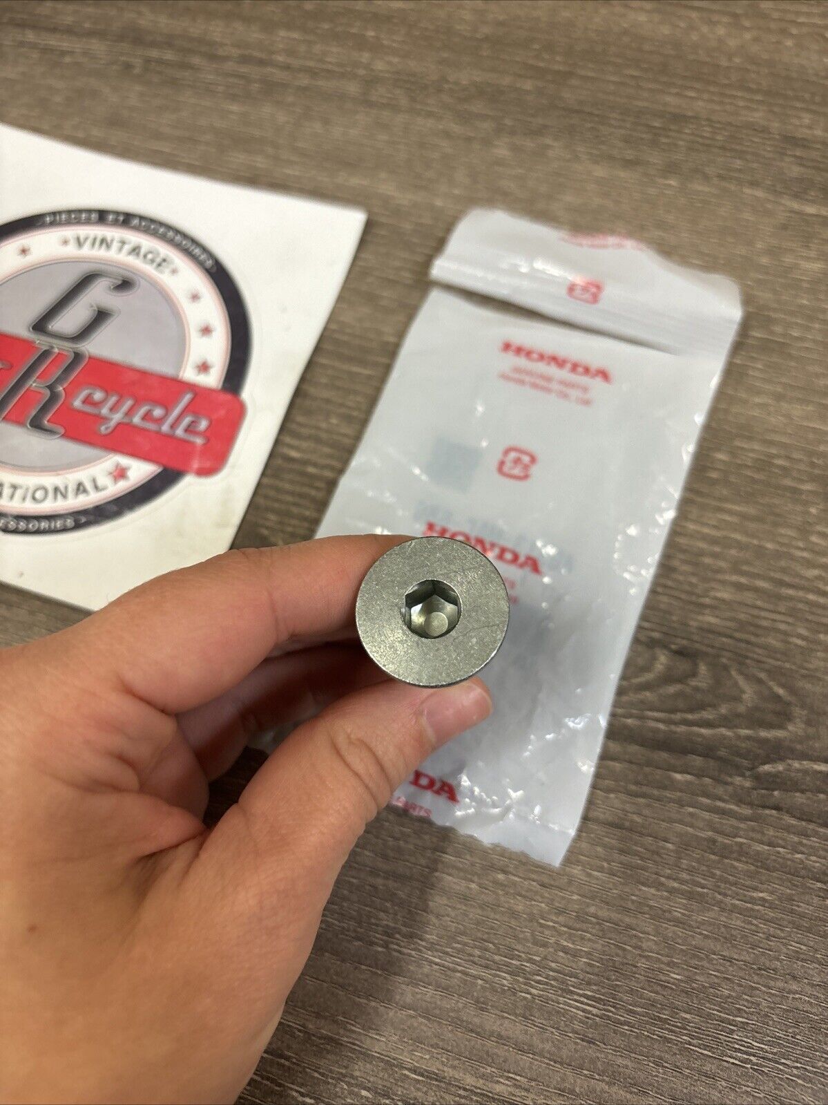 NOS Honda CR500R CR80R CR85R CR85RB BRAKE PIVOT SHAFT 46513-MAC-680 H138