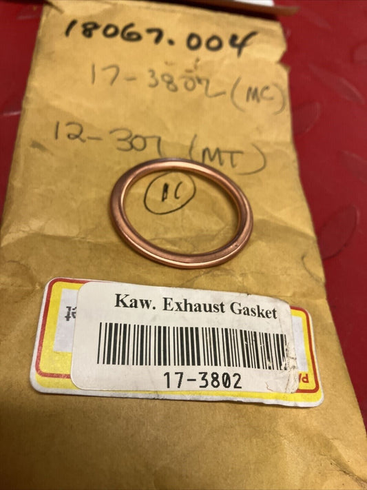 NOS KAWASAKI MC EXHAUST PIPE GASKET 18067-004 17-3802 12-307 K18