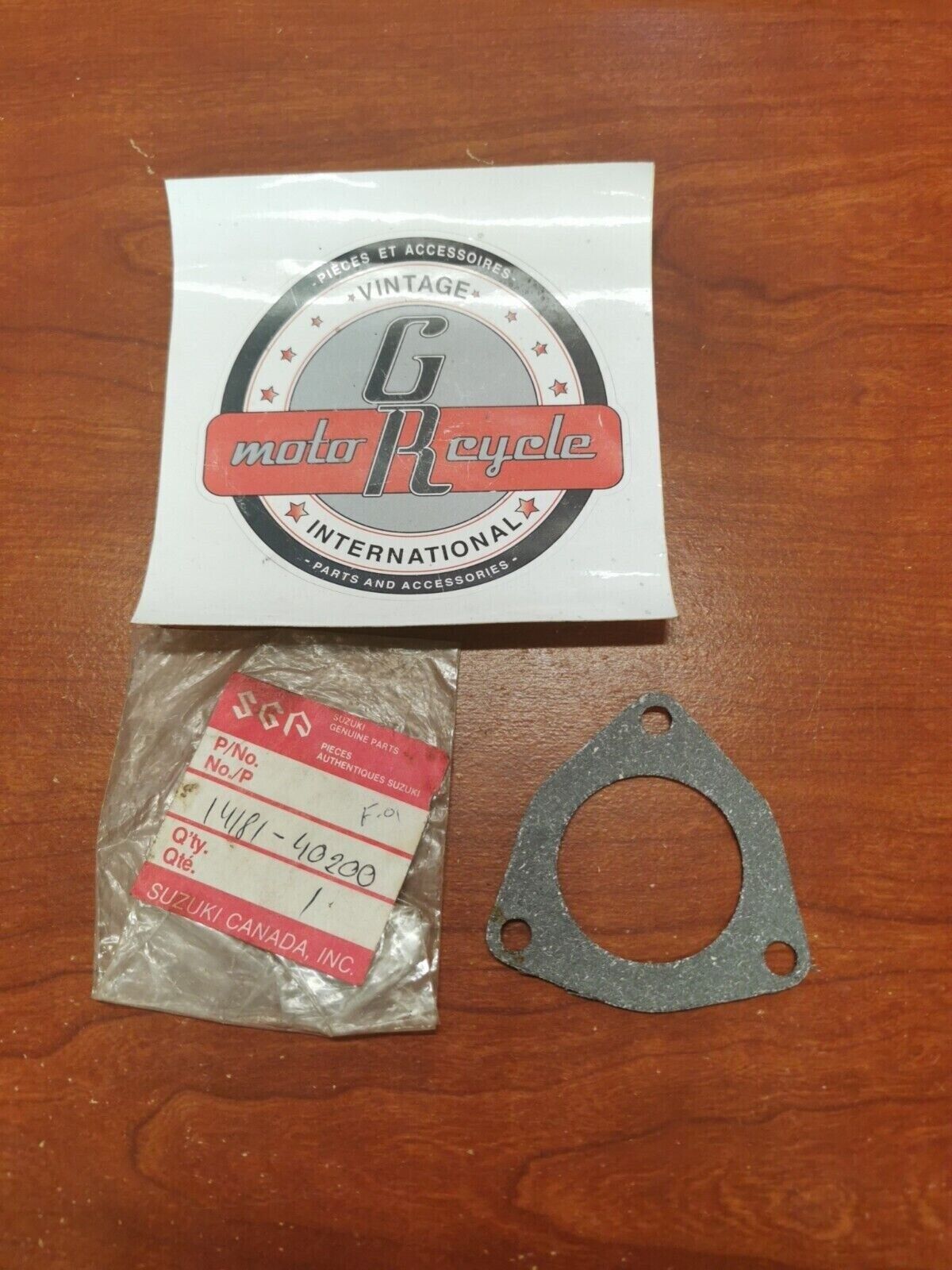 NOS Suzuki RM100 RM125 EXHAUST PIPE FLANGE GASKET 14181-40200-H17 S20