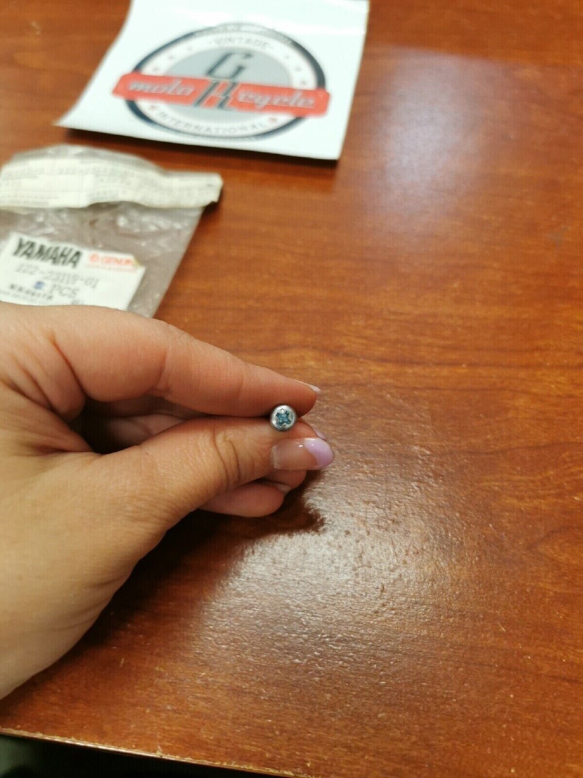 NOS Yamaha EF3800 YG400 PAN HEAD SCREW 122-23119-01-00 SUB. 98517-04006-00 Y72