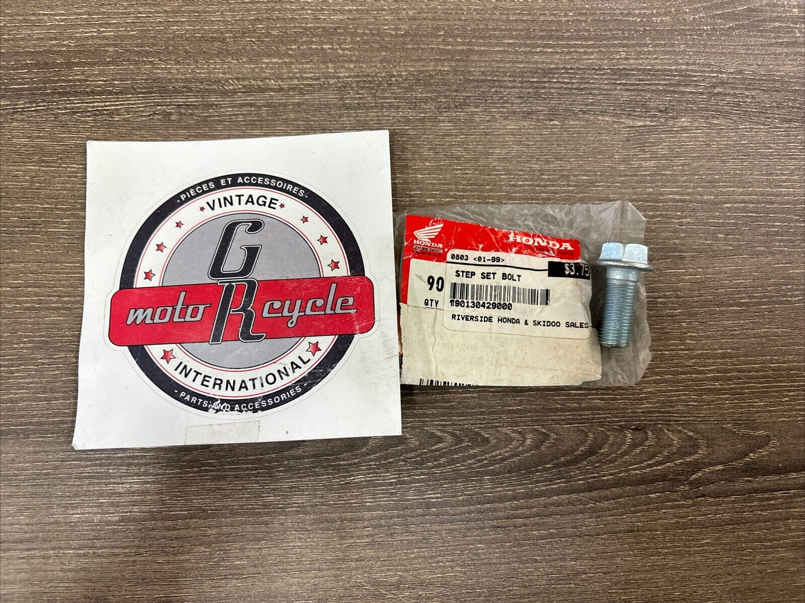 NOS Honda XL250R XL500 R S XR250R XR500 R STEP SET BOLT 90130-429-000 H131
