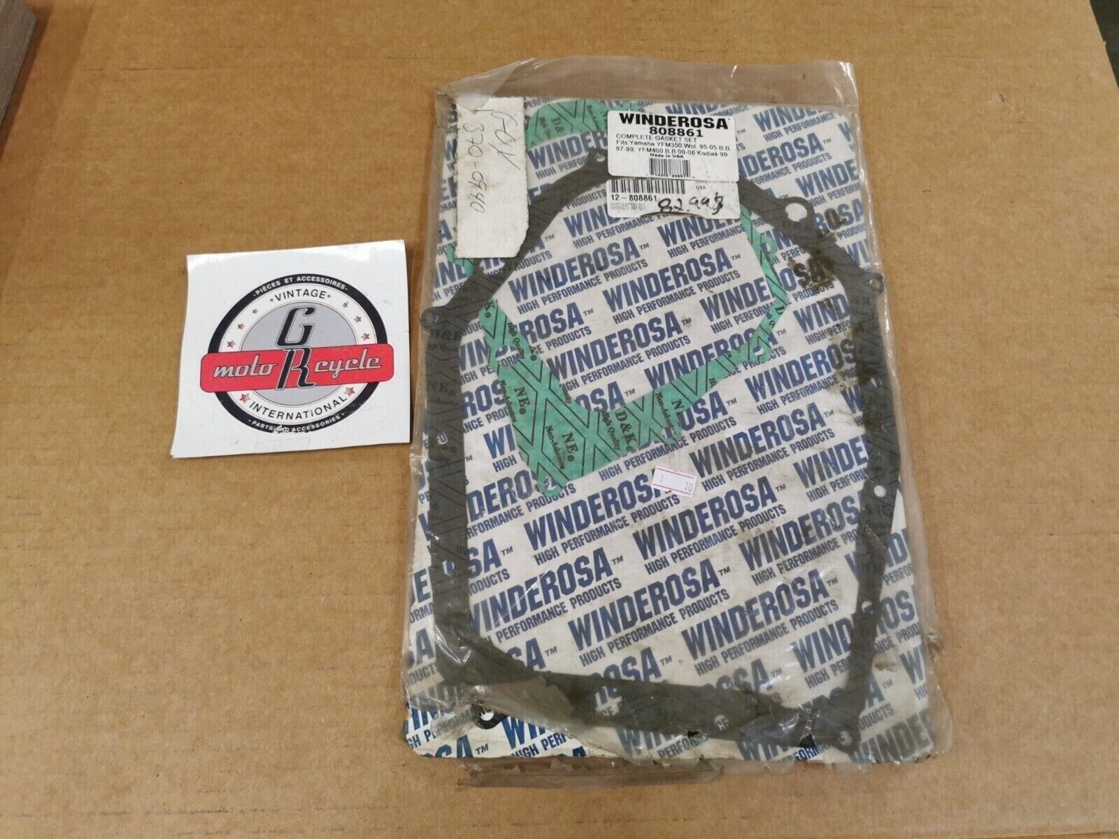 NOS WINDEROSA YAMAHA YFM350 YFM400 INCOMPLETE GASKET KIT SET 808861 J48