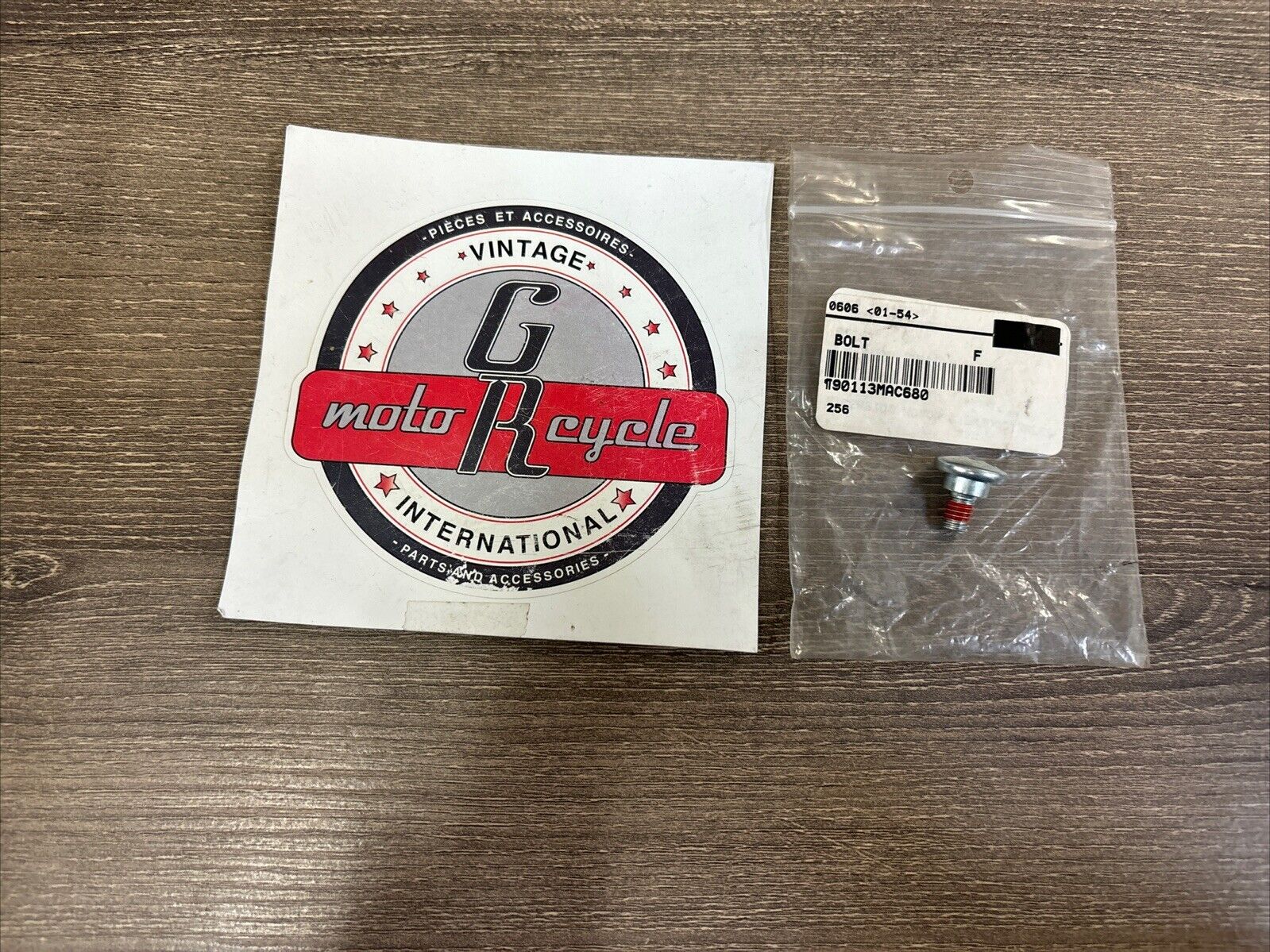 NOS Honda CR125R CR250R CR500R CR80R PROTECTOR BOLT 90113-MAC-680 H130